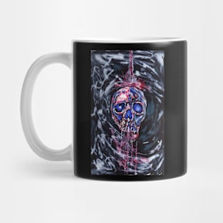 Spooky Ghostly Bleeding Red Skull Mug